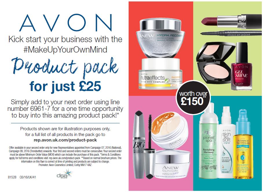 Avon New Representative Product Pack