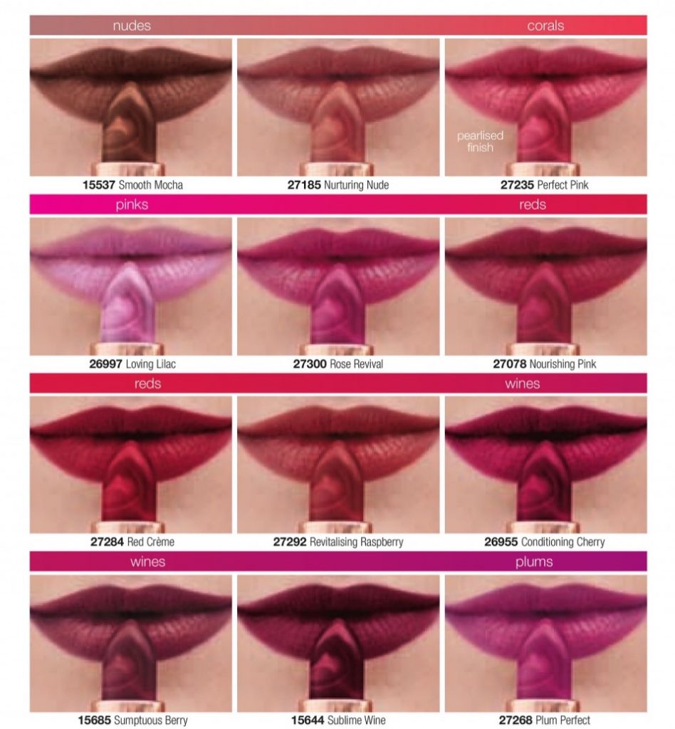 Avon True Colour Supreme Moisturising Lipstick in Twelve Shades