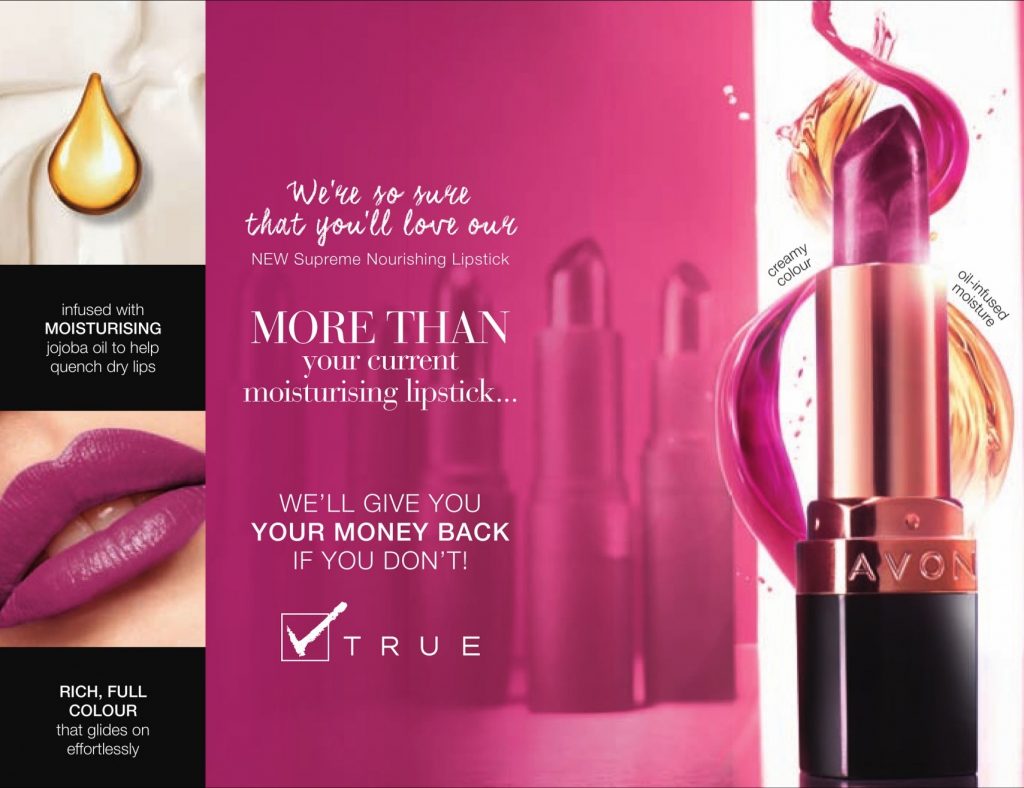 Avon True Colour Supreme Nourishing Lipstick Money Back Guarentee