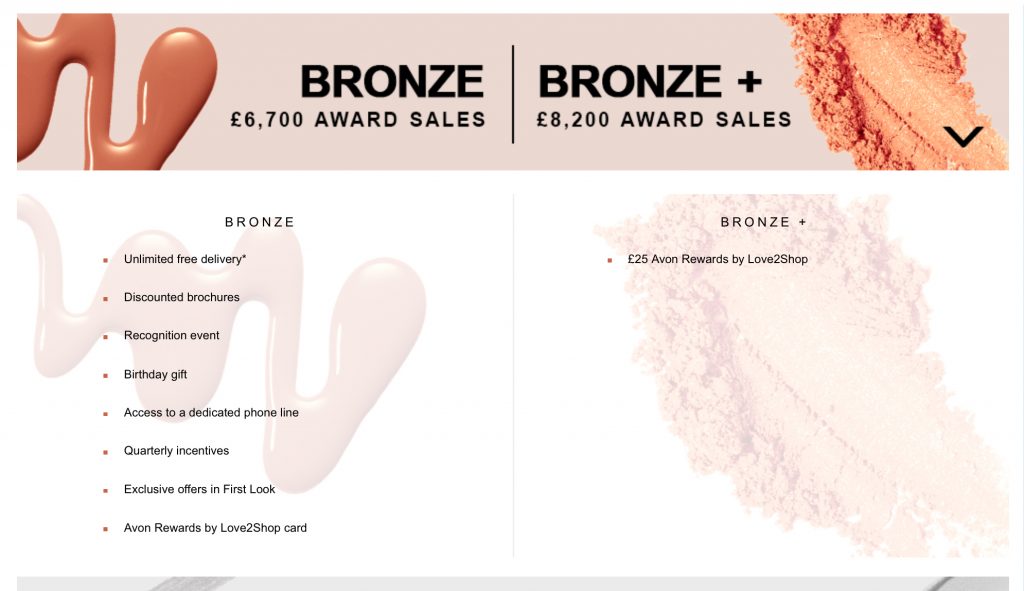 Avon Presidents Club 2018 Bronze Level