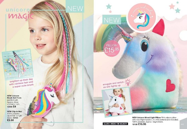 Avon unicorn gifts brochure 17