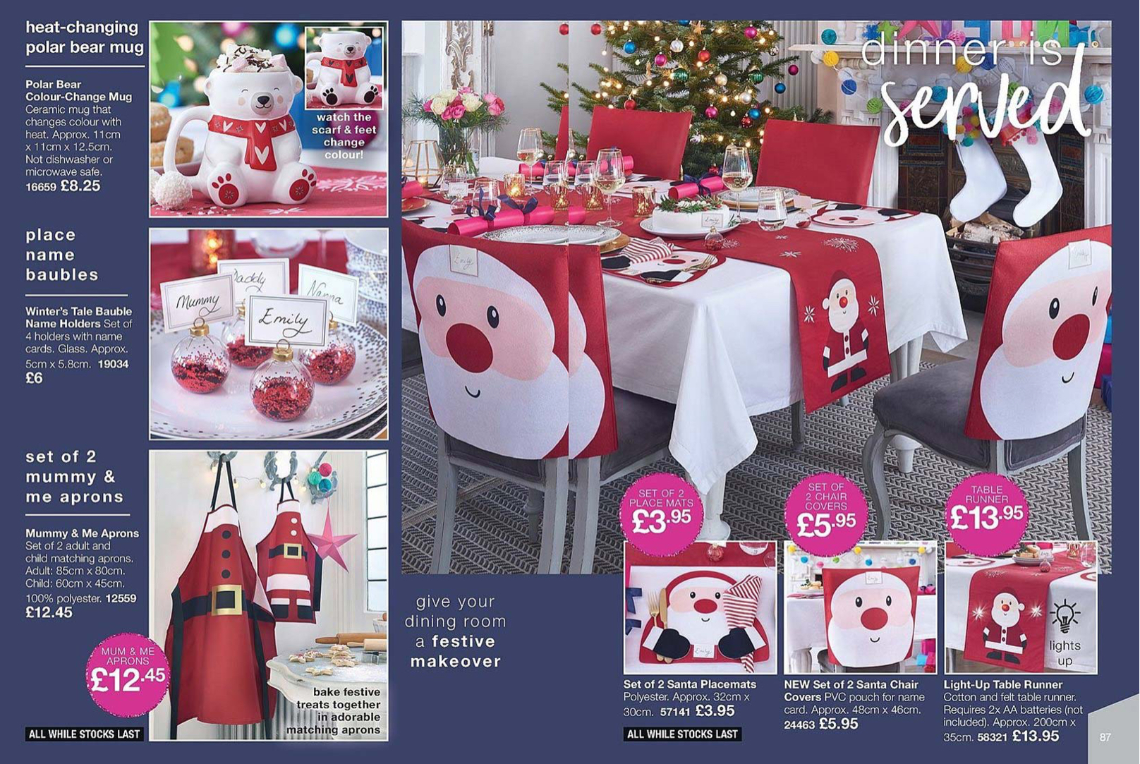 Avon UK Brochure 1 2019 Christmas Table Decorations