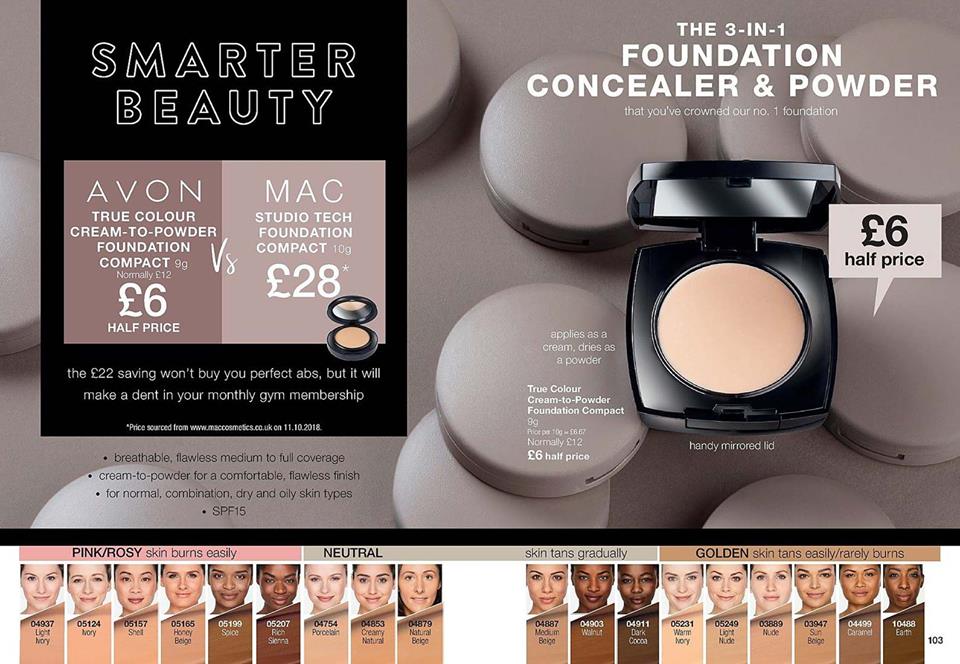 Avon Campaign 3 2019 UK Brochure Online - Avon cream to powder foundation