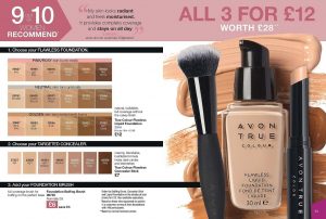 Avon Campaign 11 2019 UK Brochure Online - 3 for £12 foundation offer
