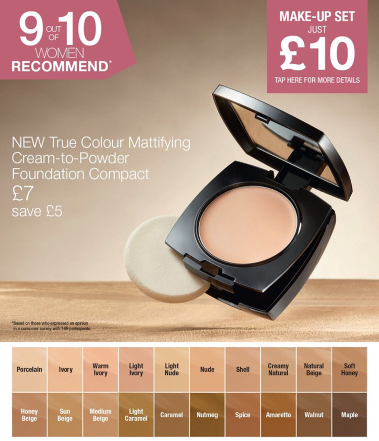 Avon Campaign 10 2019 UK Brochure Online - mattifying foundation