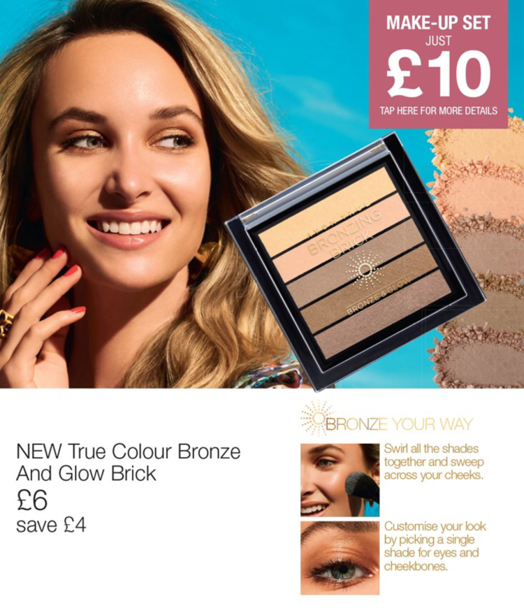 Avon Campaign 10 2019 UK Brochure Online - bronze and glow brick