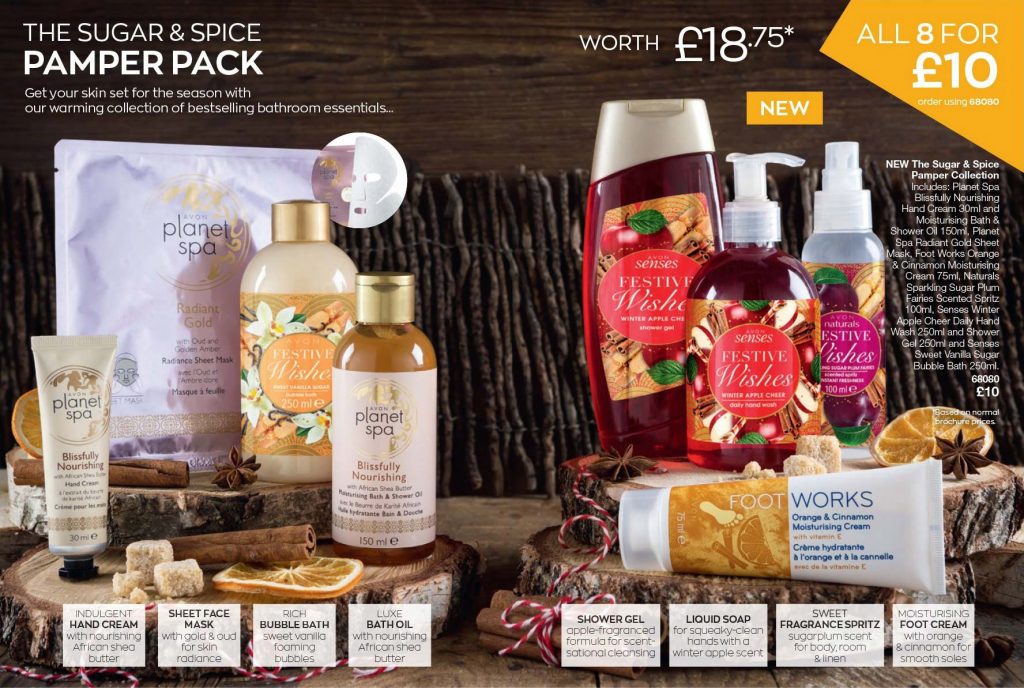 Avon Campaign 17 2019 UK Brochure Online - Sugar and Spice Pamper pack