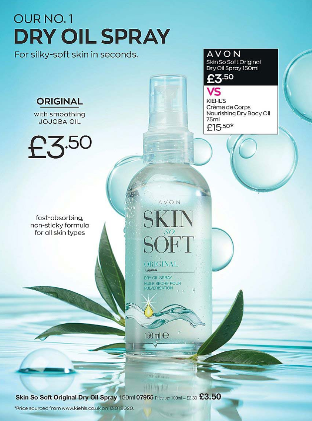 Avon Dry Oil Spray