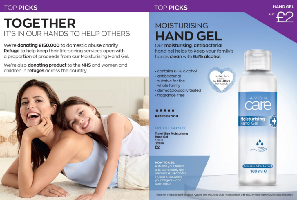 Avon Campaign 8 2020 UK Brochure Online - Avon Antibacterial hand Gel