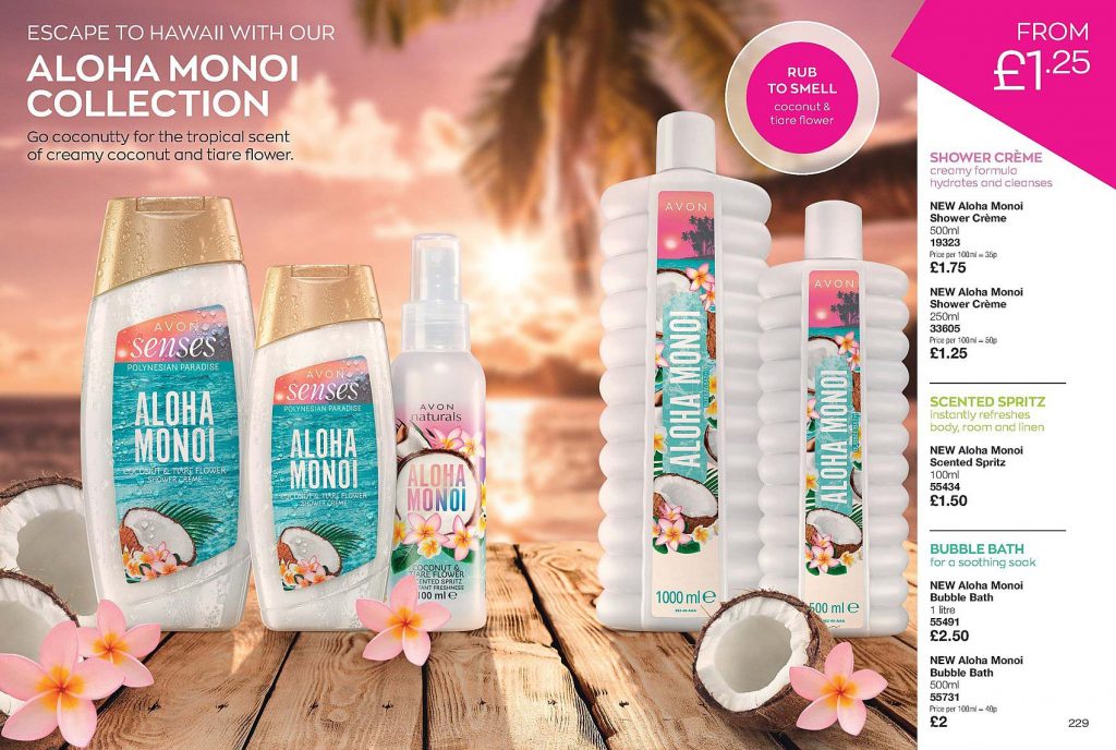 Avon Campaign 10 2020 UK Brochure Online - Aloha Monoi