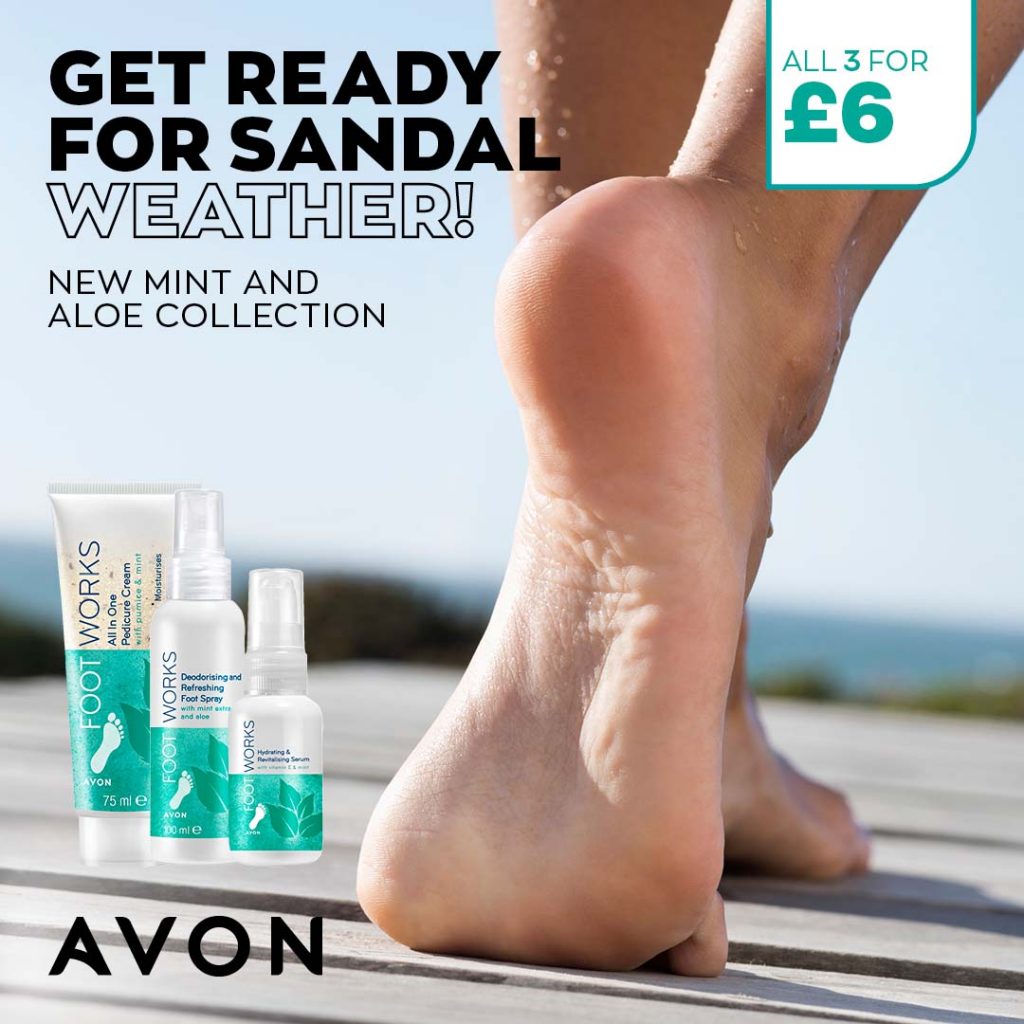 Avon Campaign 6 2021 UK Brochure Online - Footworks Mint and Aloe collection