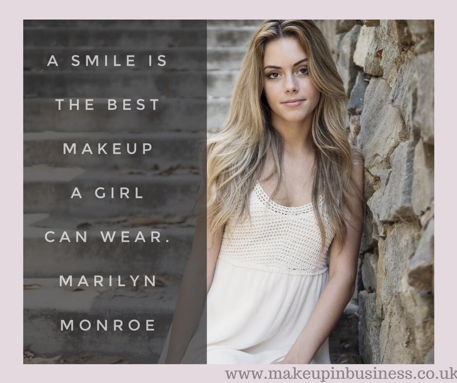 A smile is the best makeup a girl can wear