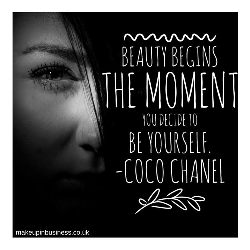 Beauty begins the moment you decide to be yourself - coco chanel