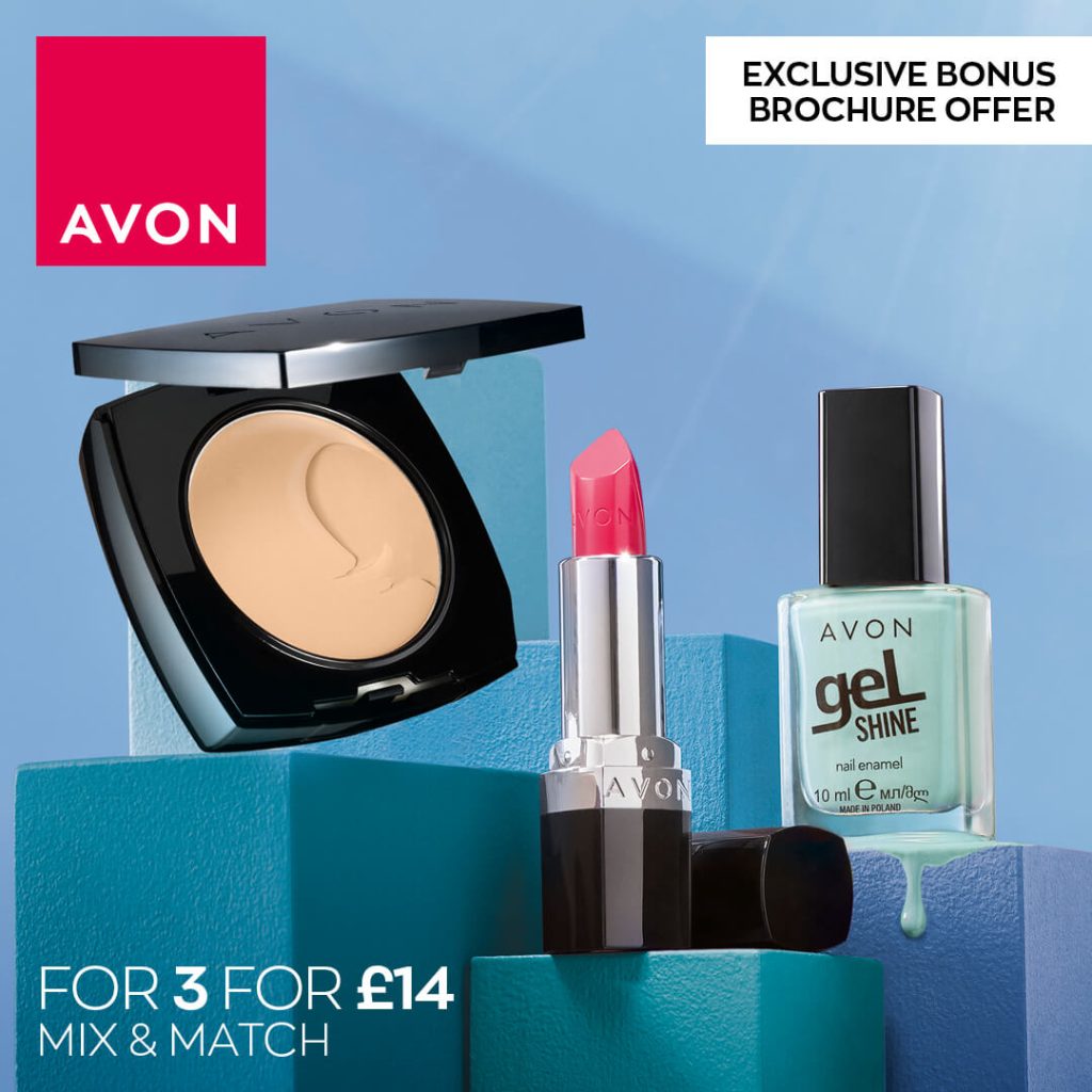 Avon Campaign 8 2023 UK Brochure Online - Mix and Match Makeup offer